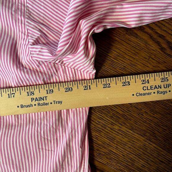 Polo Ralph Lauren Long Sleeve Button Down Shirt Mens L Pink White Striped Cotton - Picture 7 of 8
